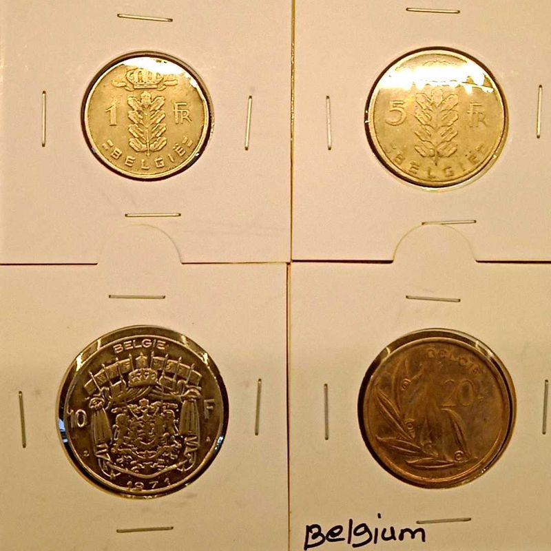 Belgium Coin Collection (4 Pcs)