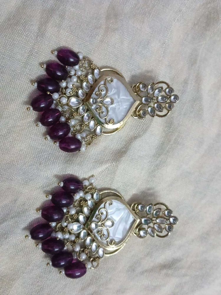 Elegant Purple Earrings