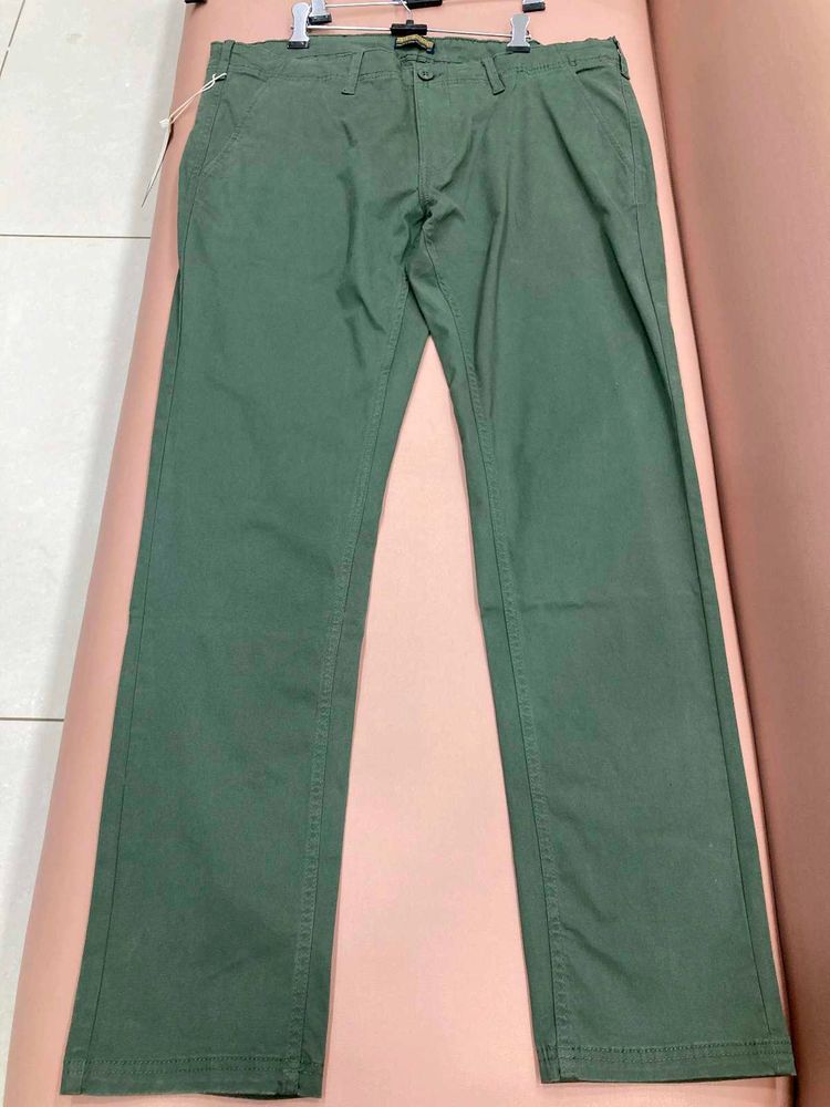 Green Casual Pants