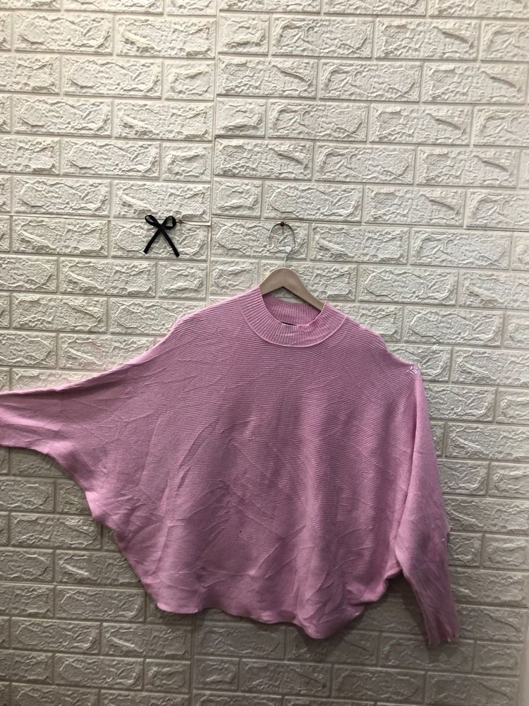 Pink Knit Pullover Sweater🌷🎗️