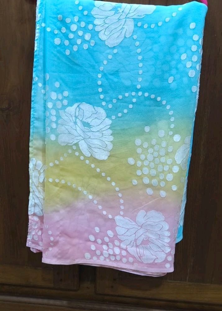 Pastel Multi Color Saree