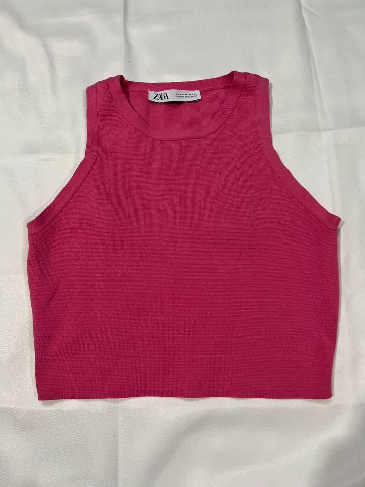 Pink Crop Top