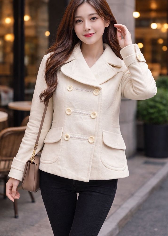 Stylish Cream Jacket/ Coat