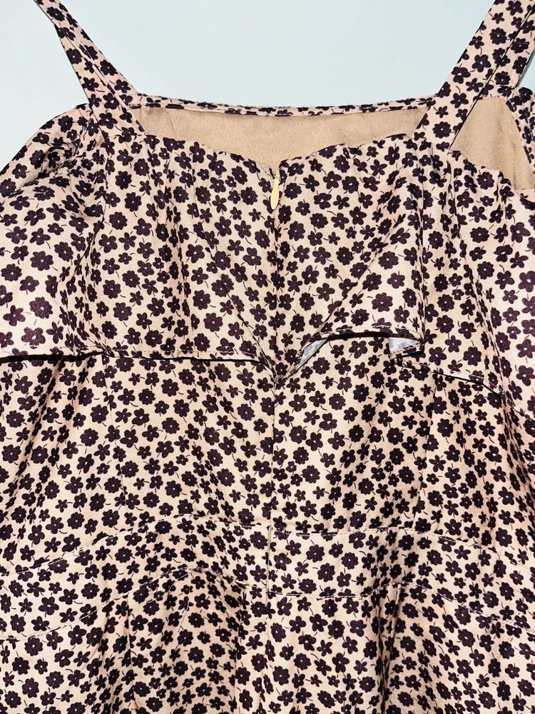 Floral Print sleeveless jumpsuit