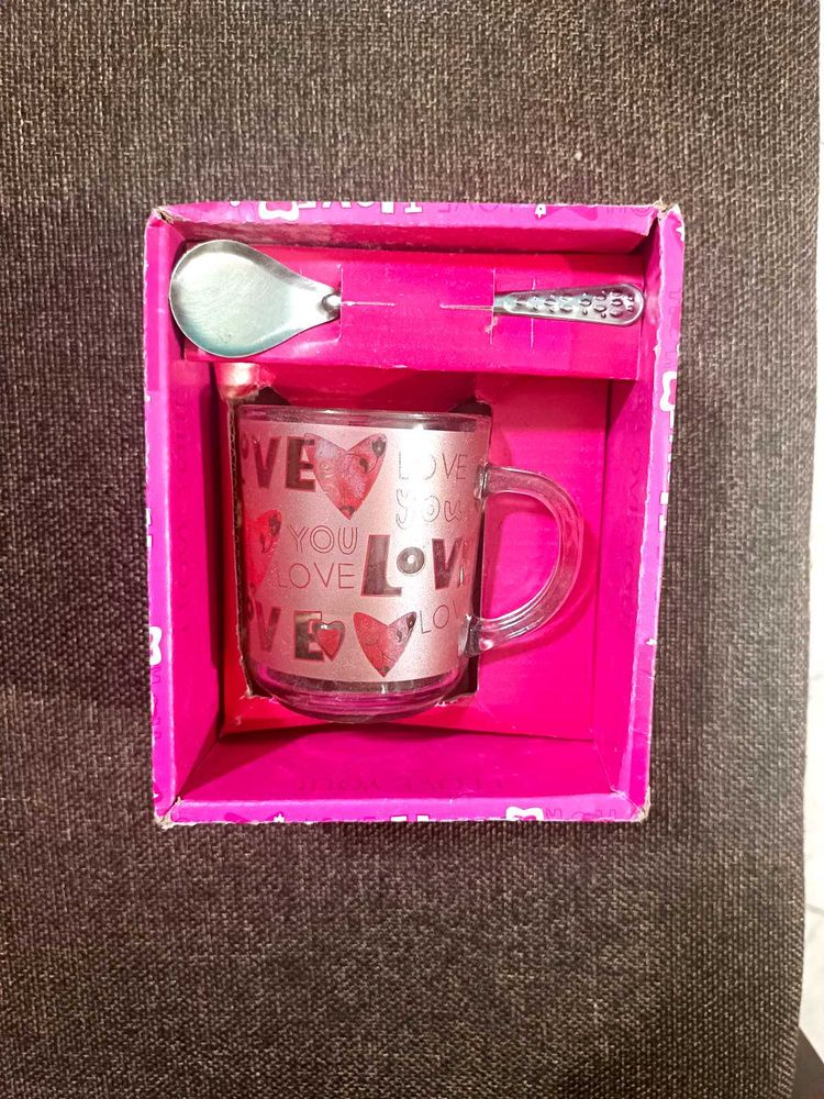 Cute Kawai Mug + Spoon Set