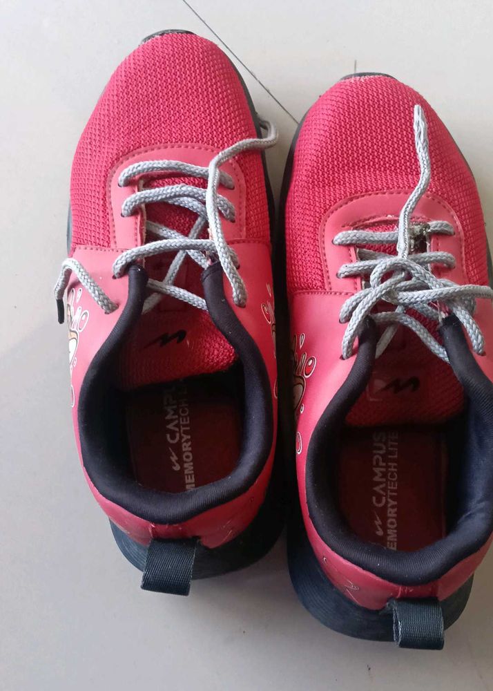 Campus Running Shoes with black school shoe