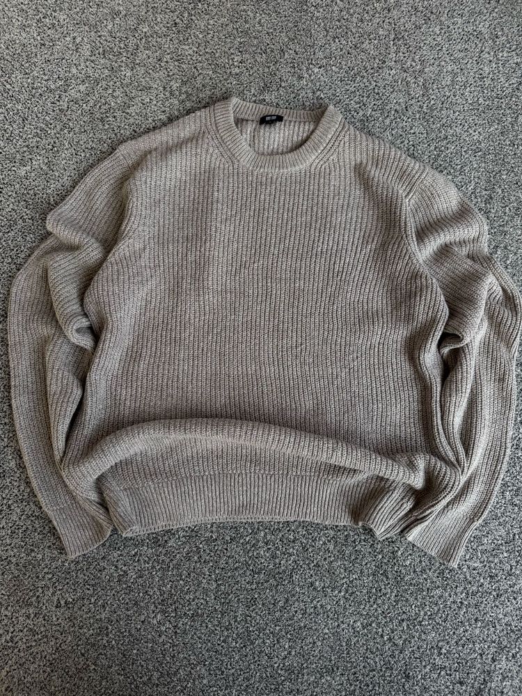 Cozy Grey Knit Sweater