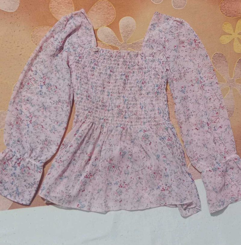 Floral Long Sleeve Top