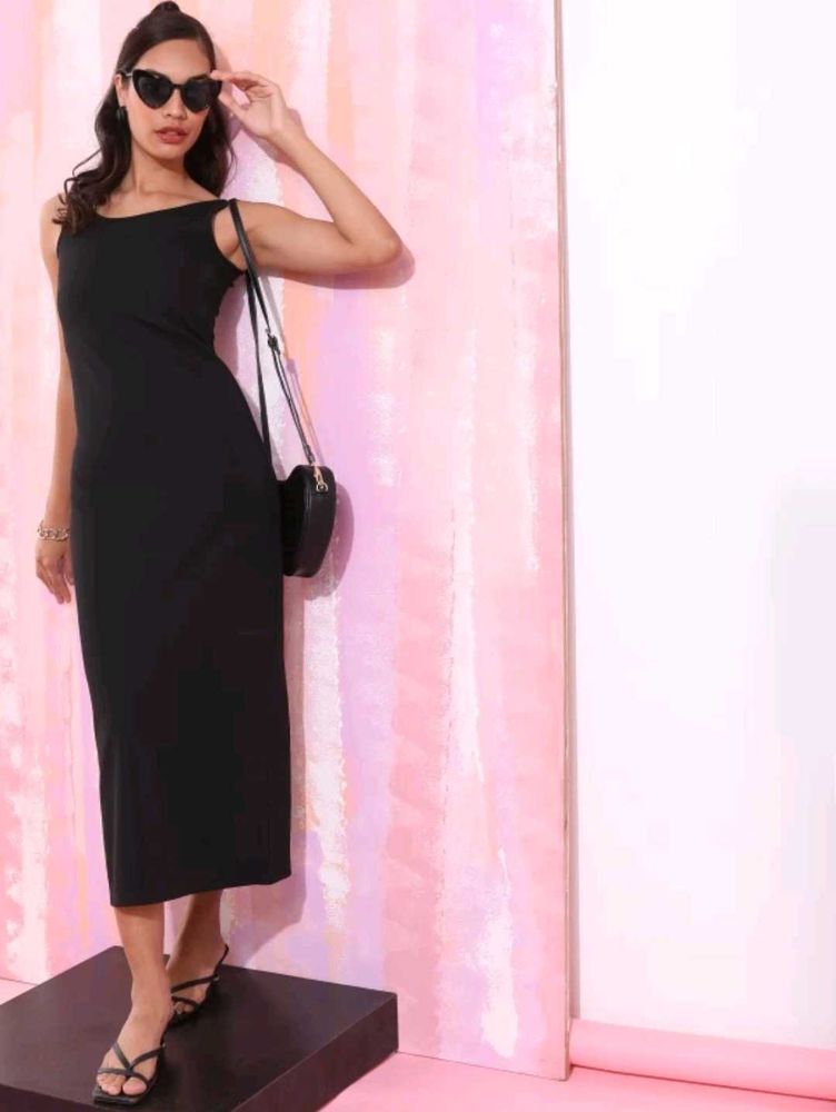 Tokyo Talkies Women Maxi Black Dress