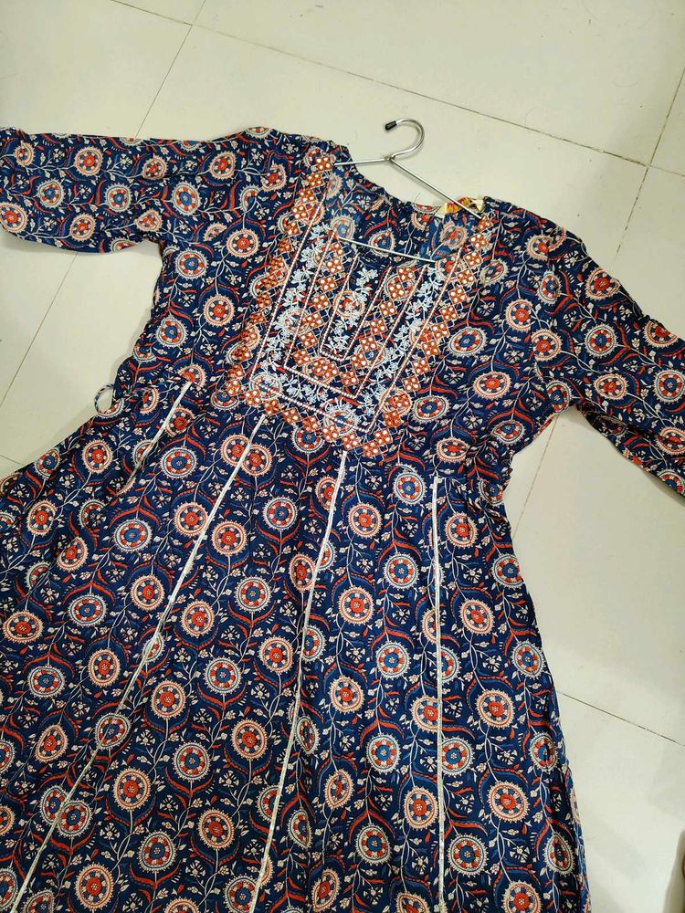 Floral Print Kurta