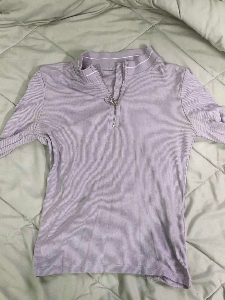Lavender Long Sleeve Top