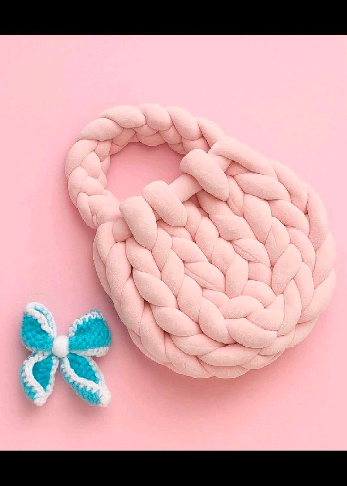 Pink Knitted bag 🌸🌸