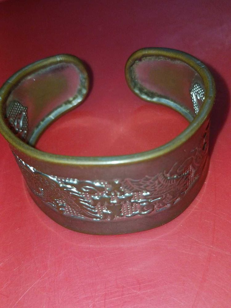 Vintage Etched Cuff Bracelet