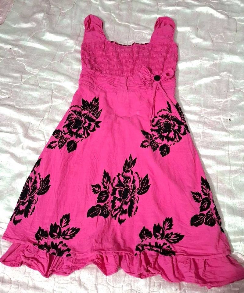 Pink Floral Dress