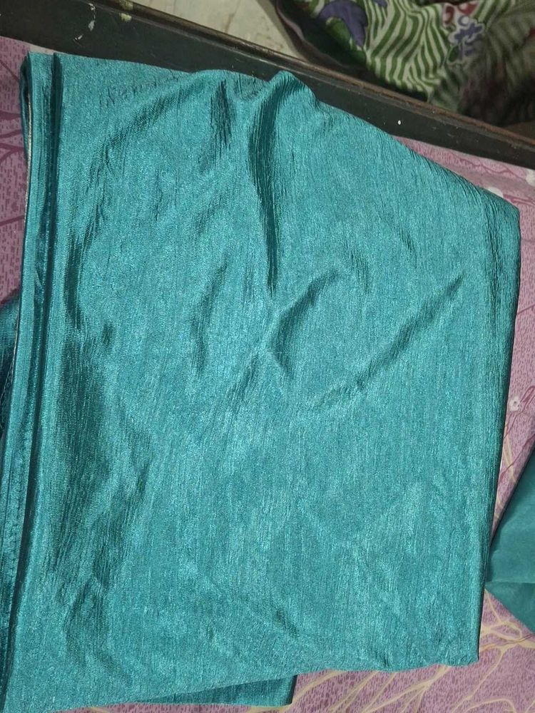 Teal curtains