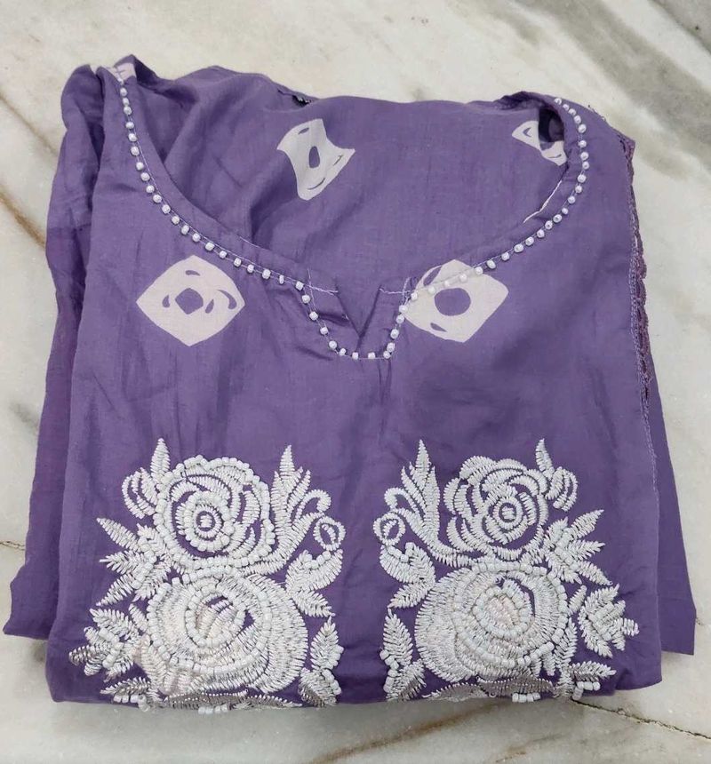 Elegant Purple Kurta