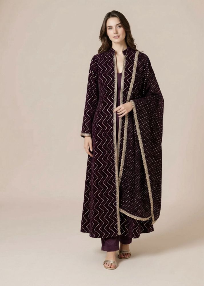 🆕Designer Velvet Pakistani Suit Set