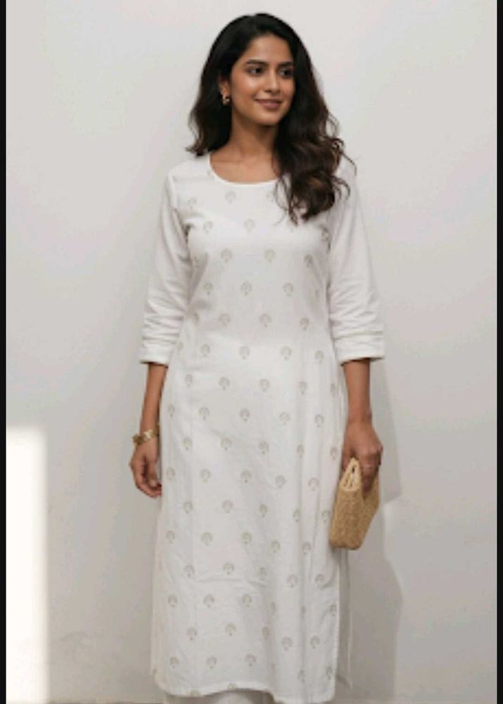 Elegant White Kurta Set