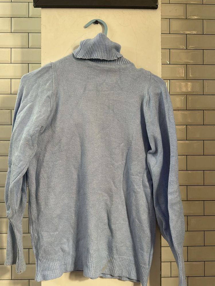 Light Blue High Neck