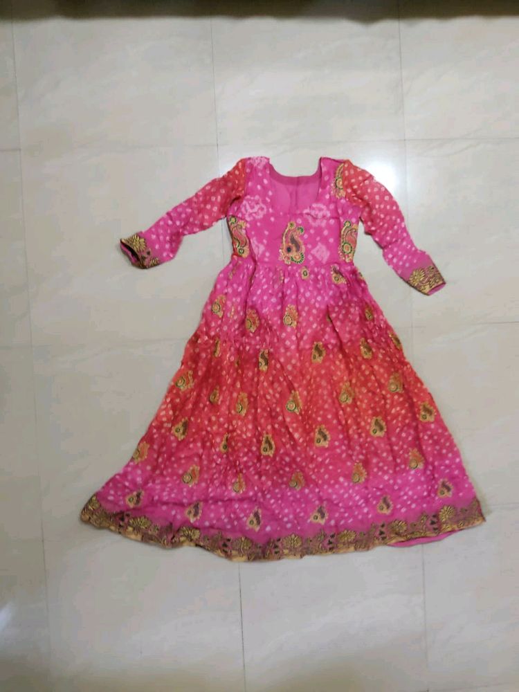 Pink Orange Gown
