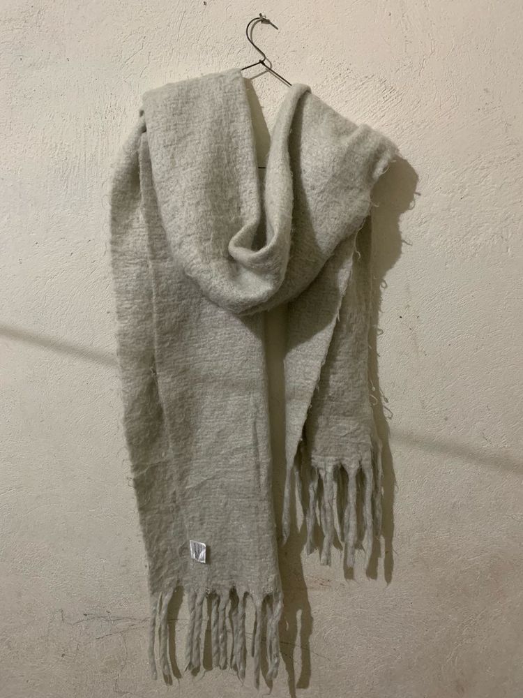 Solid Off White Scarf