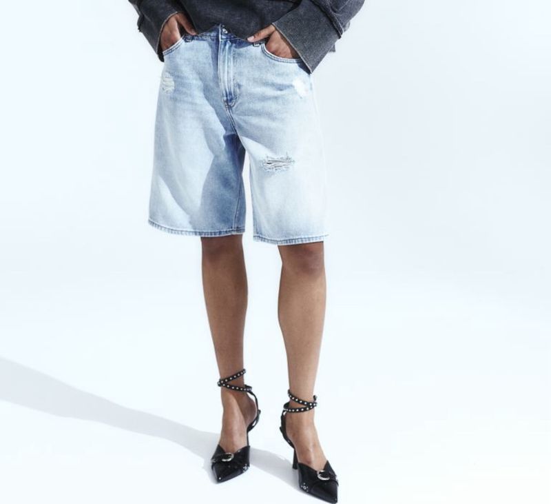 H&amp;M Bermuda Low Denim Shorts