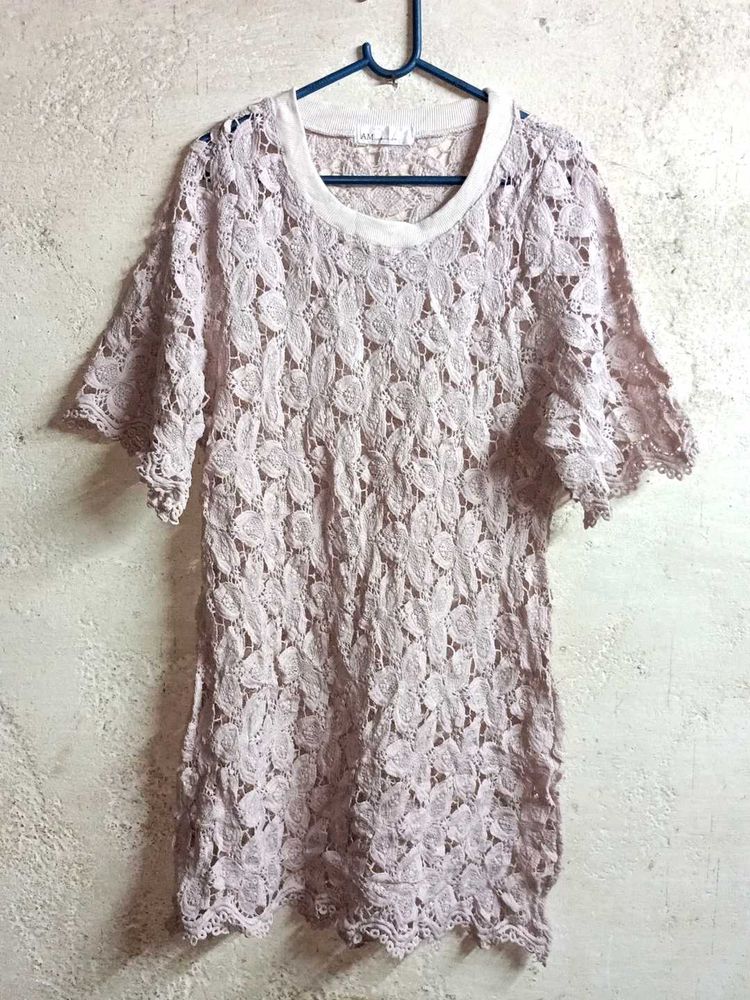 See-through Fashion Croatia Top Half-sleeve Long