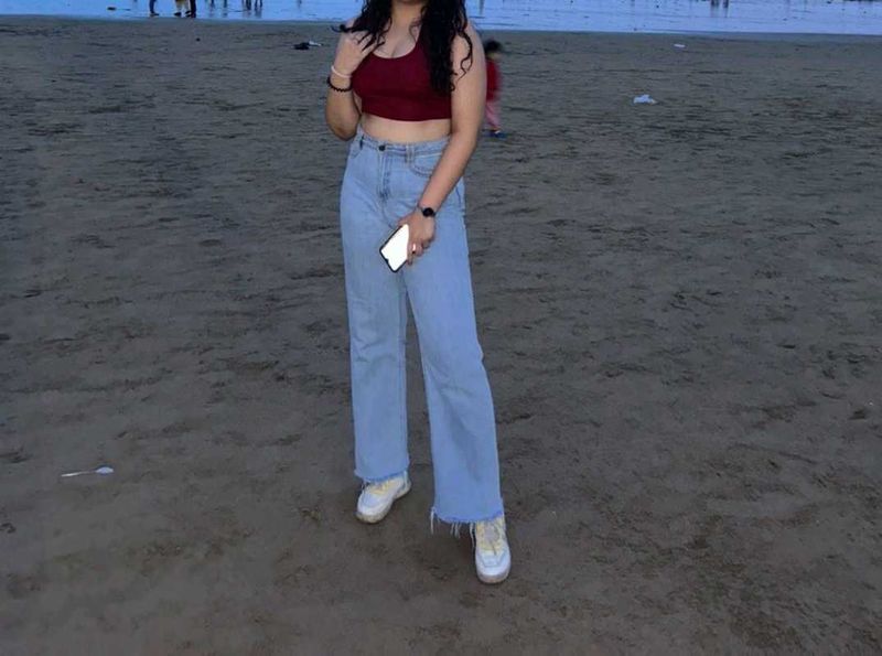 Light Blue Wide Legged Jeans