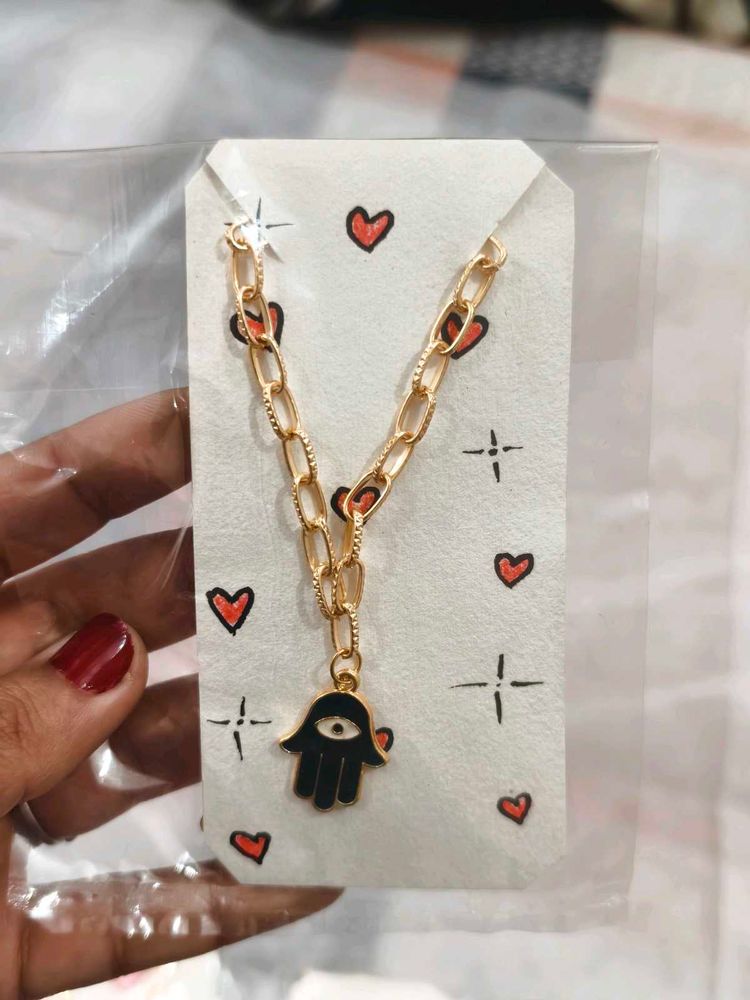 Evil Eye Hamsa Chain Necklace