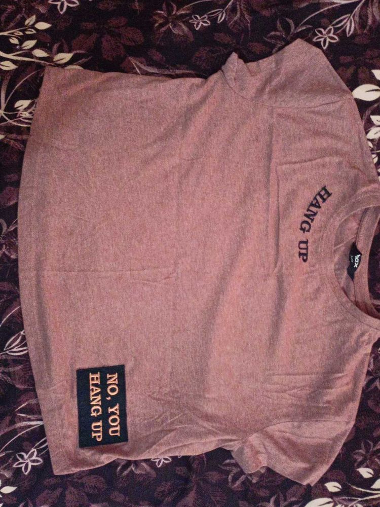 Graphic Print Tee Crop Top