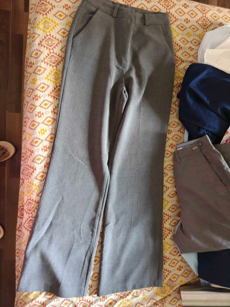 imported super soft high rise trousers