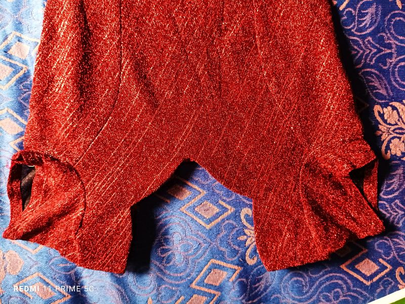 Red Shimmer Gown