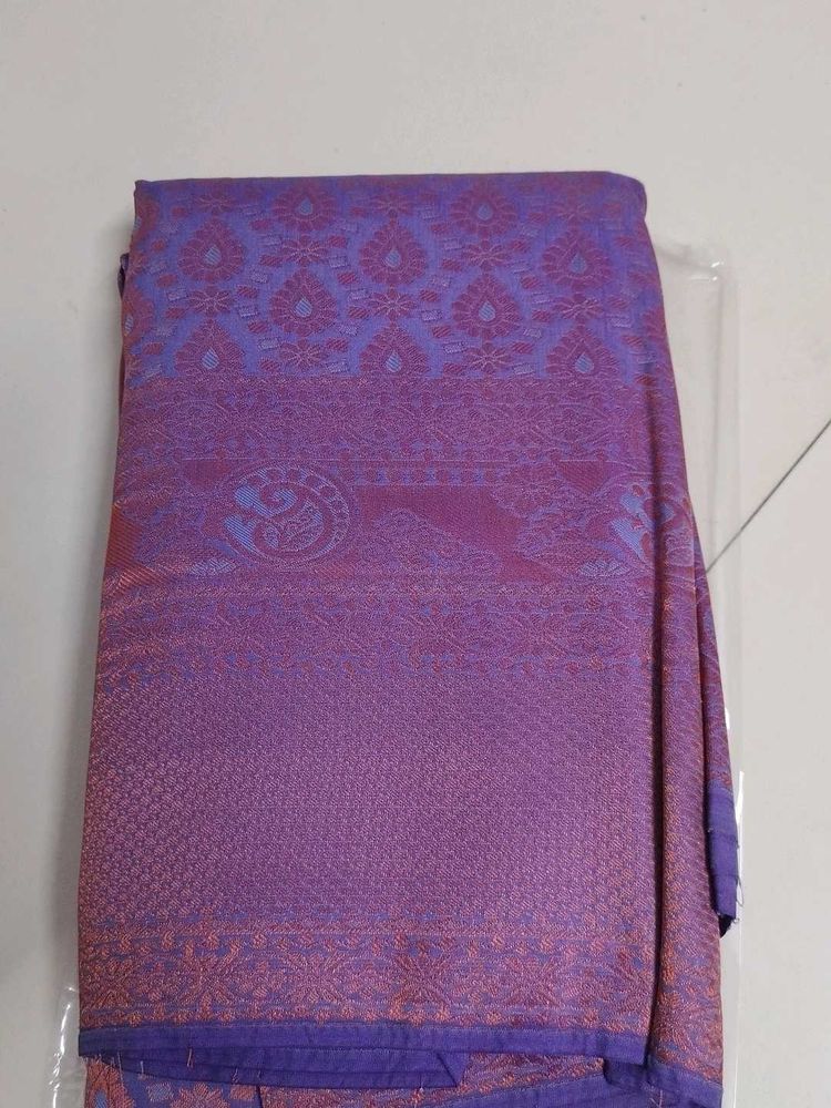Purple Colour Silk Saree