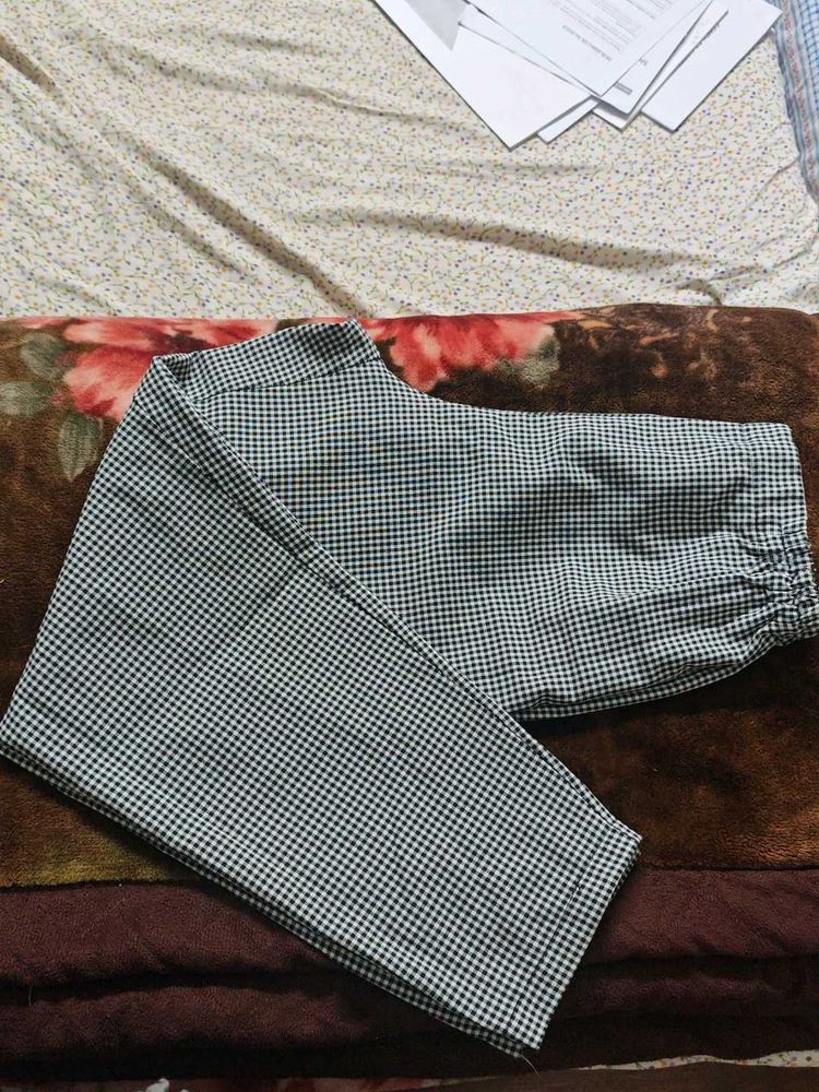 Checkered Casual Pants