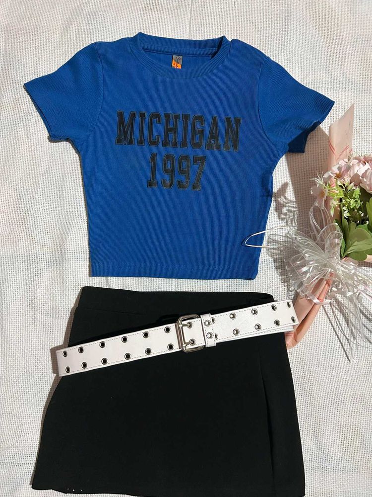Michigan Cropped Tee