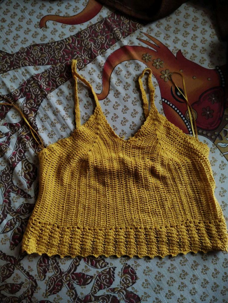 Crochet Yellow Top