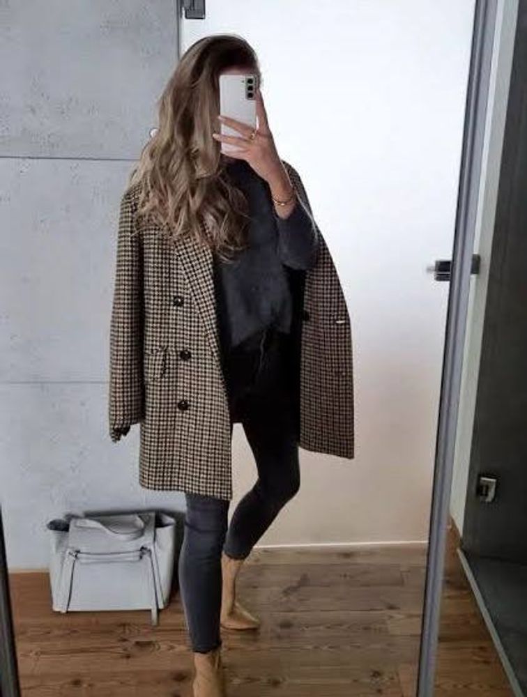 Bershka Plaided Blazer