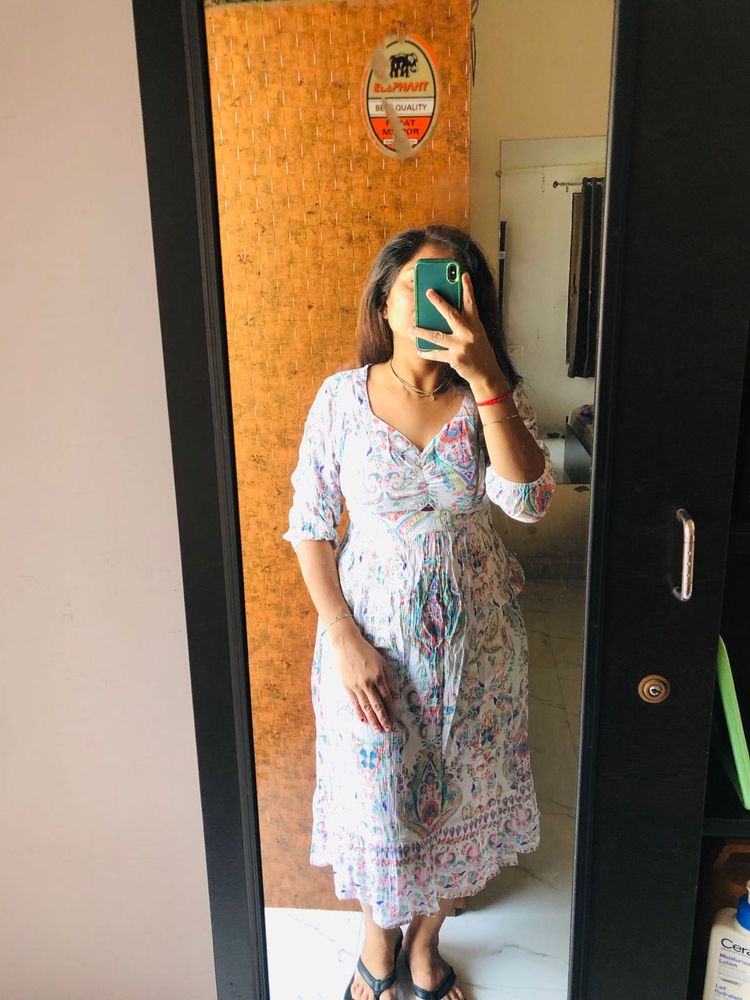 Floral Print Midi Dress