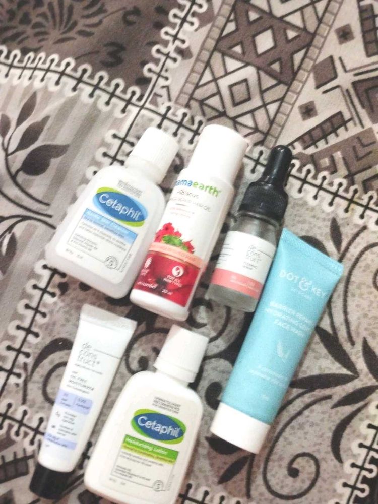Skincare Bundle: Cetaphil, Mamaearth, Dot &amp; Key,