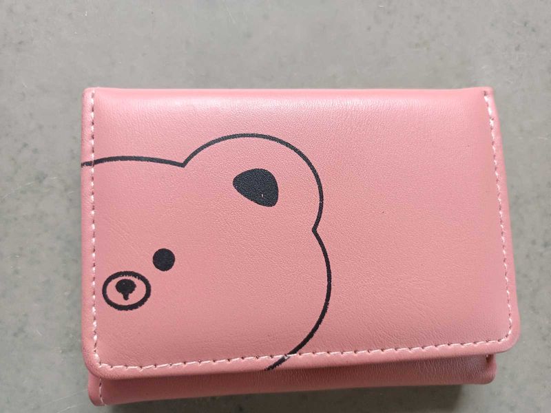 Pink Bear Wallet