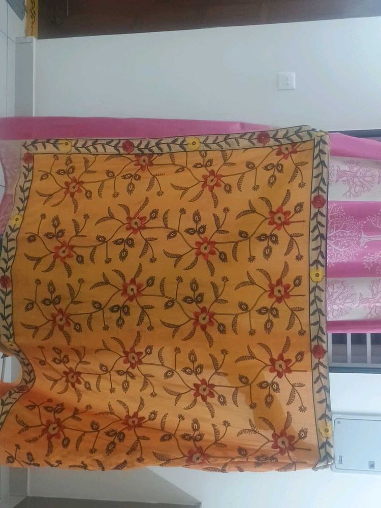 Floral Embroidered Saree