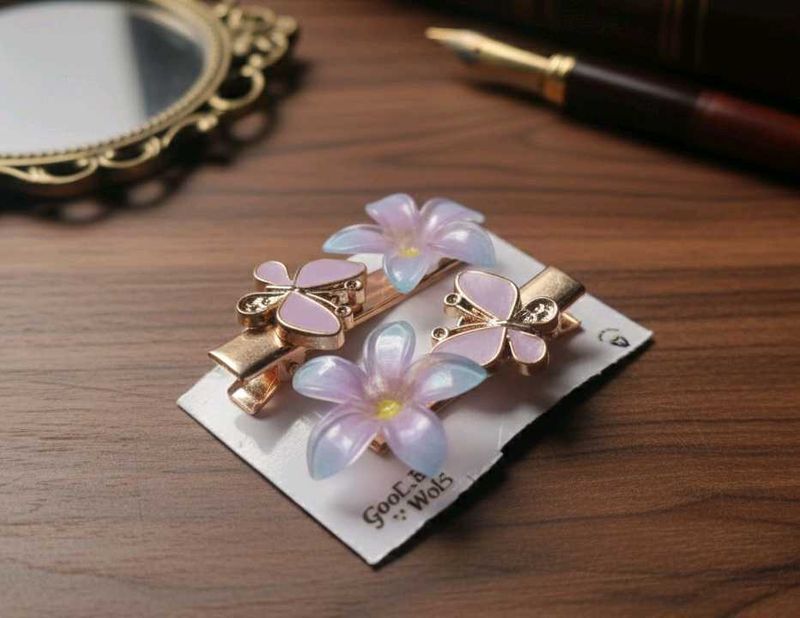 Cute Butterfly &amp; Flower Hair Clips