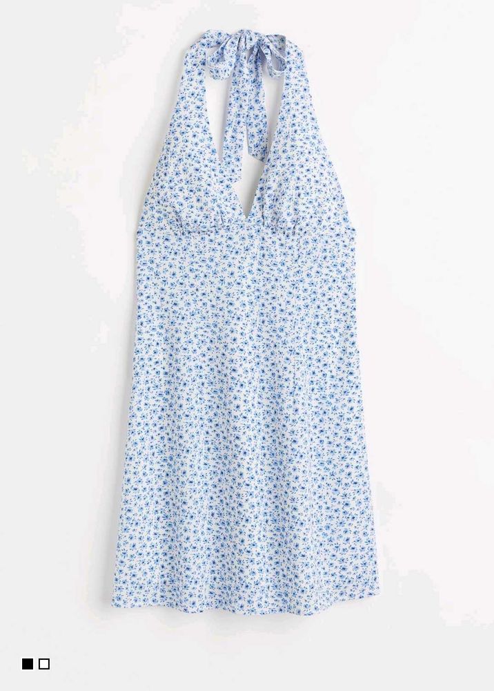 Floral Halter Mini Dress