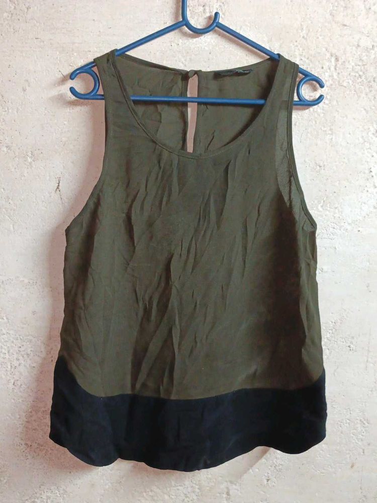 Trendy Summer Fashion Tank Top Vest Olive
