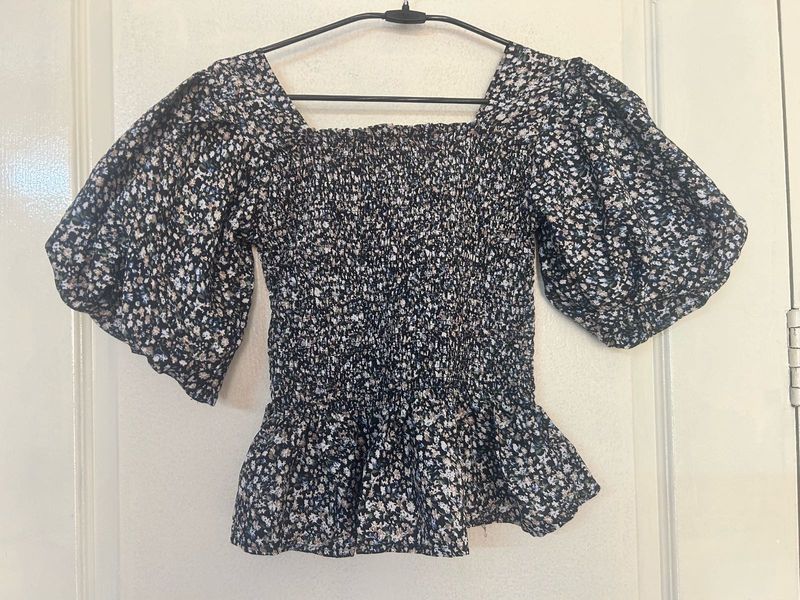 Floral Smocked Top