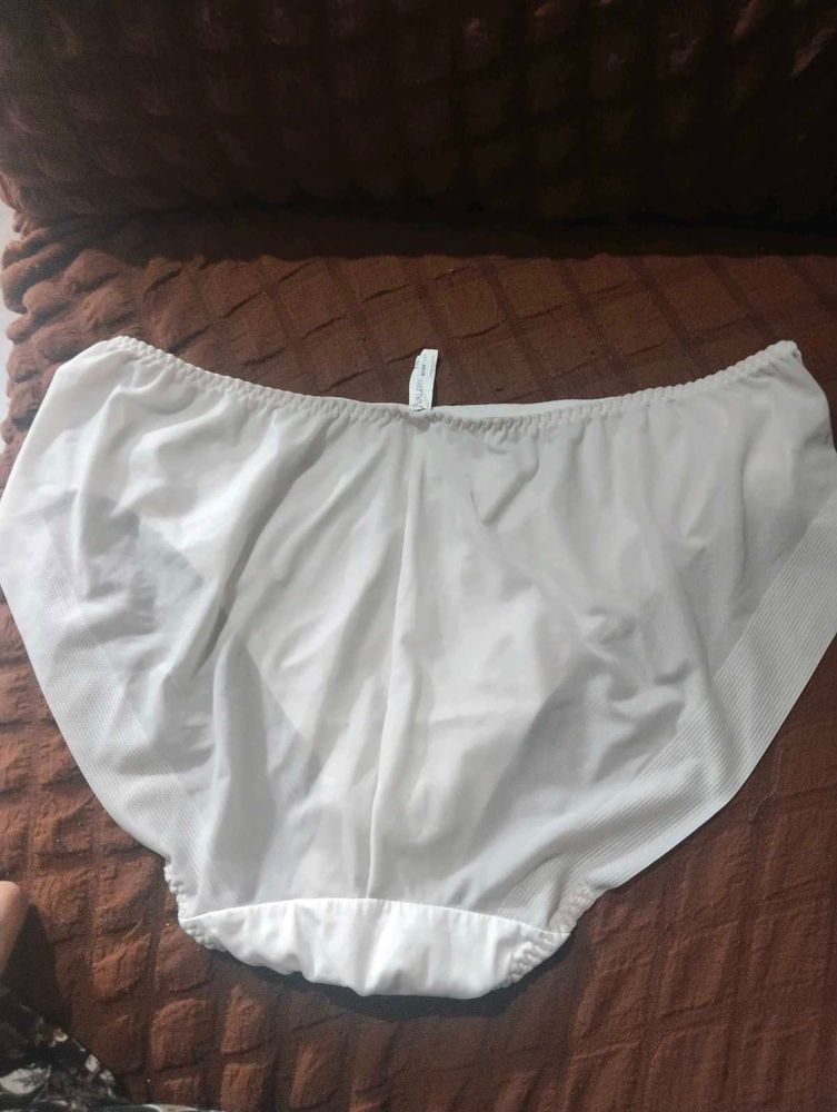 Combo Of Two White Panties And 3 Shorts
