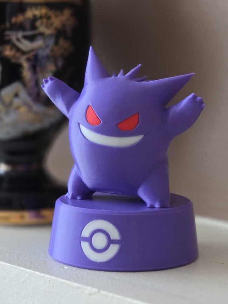 Gengar Pokemon Figurine 3d printed