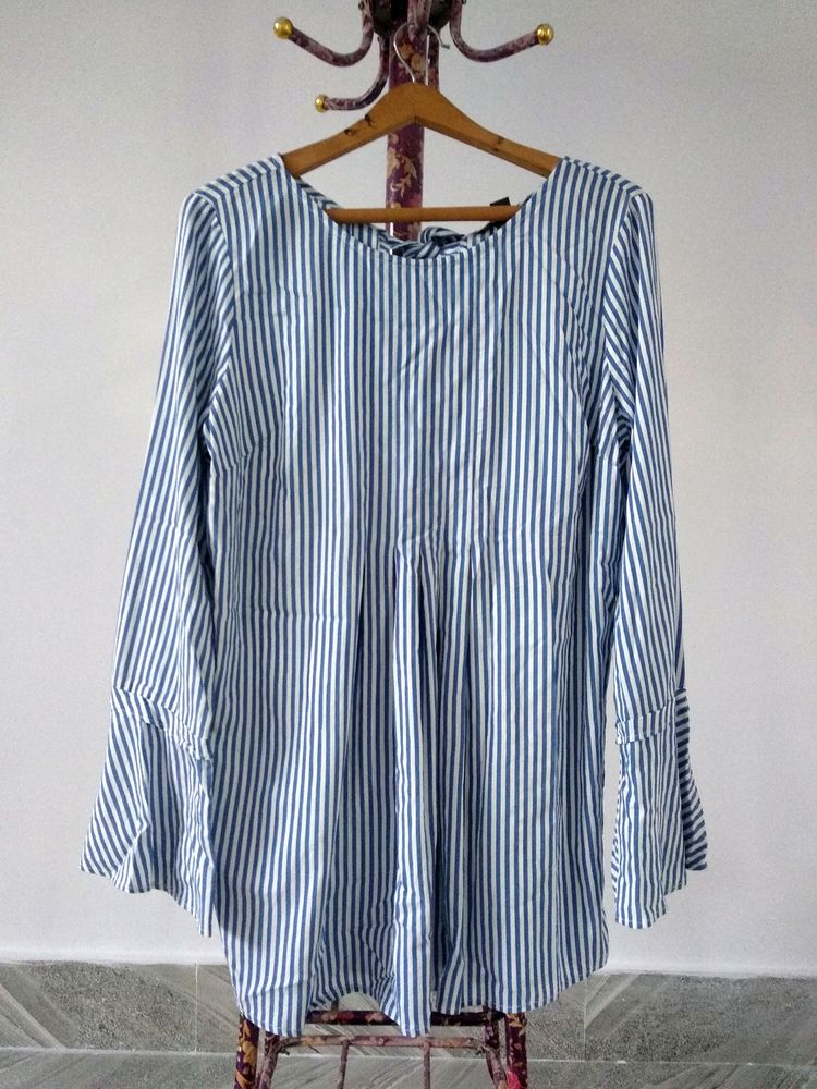 Blue &amp; White Striped Tunic