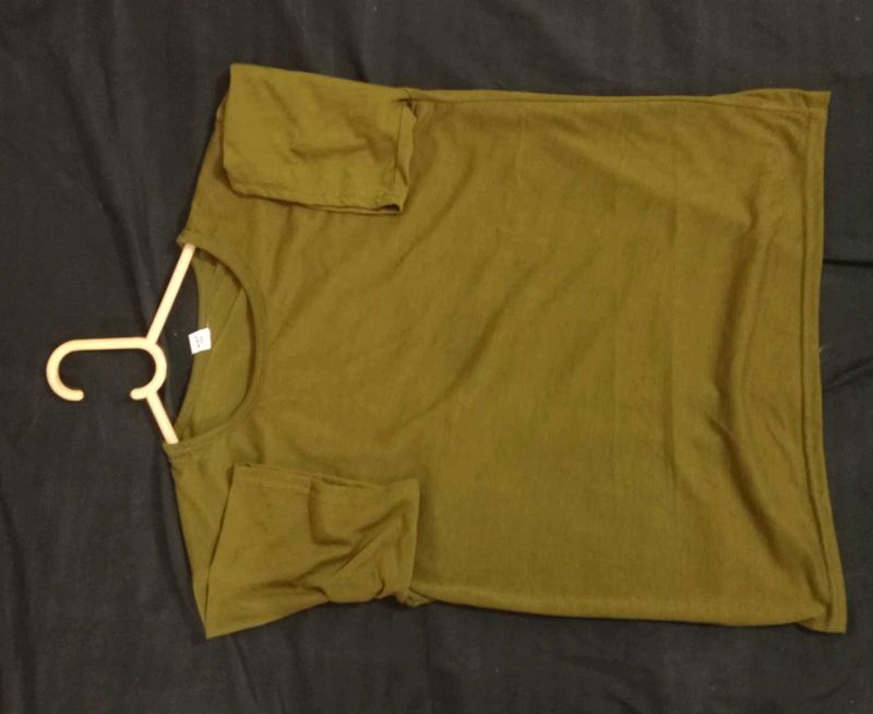 Olive Green Basic Tee