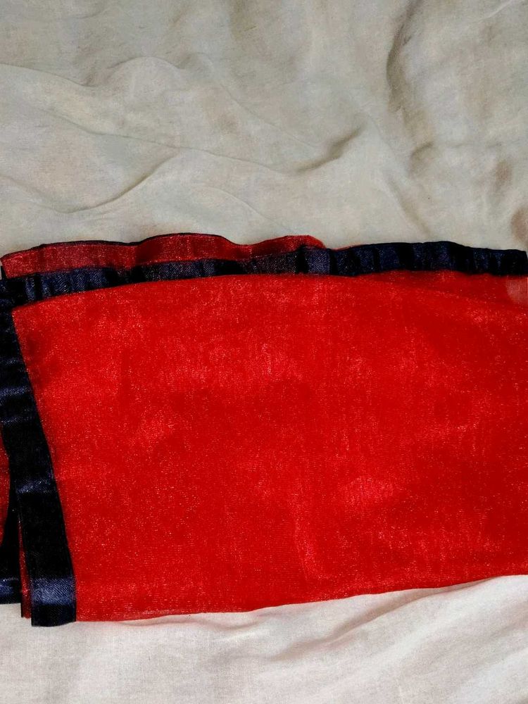 Red Net Dupatta
